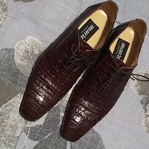 Size 11 Brown Genuine made in Italy pair men shoe